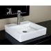 Bathroom Ceramic Porcelain Vessel Sink 7657N5 Brushed Nickel faucet and Drain - B00NX4ZA3M